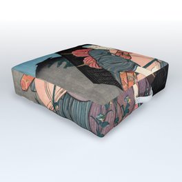 The Dancer Sankatsu (Utagawa Kuniyoshi) Outdoor Floor Cushion