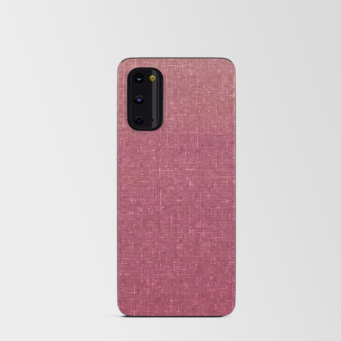 raspberry red sunset sky architectural glass texture look Android Card Case