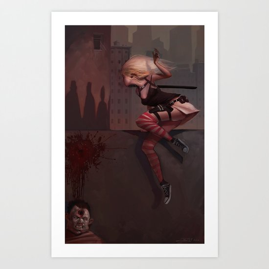 Bambi the Zombie Slayer Art Print