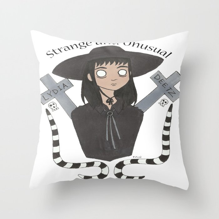 Strange and Unusual Throw Pillow