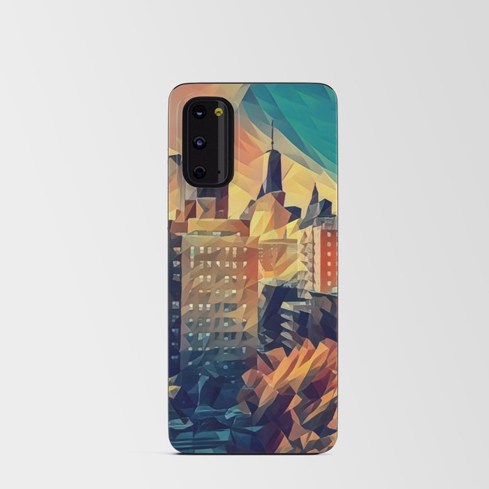 New York City skyline and Chinatown neighborhood in Manhattan Android Card Case