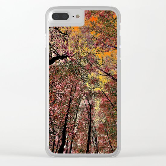 Colored forest Clear iPhone Case