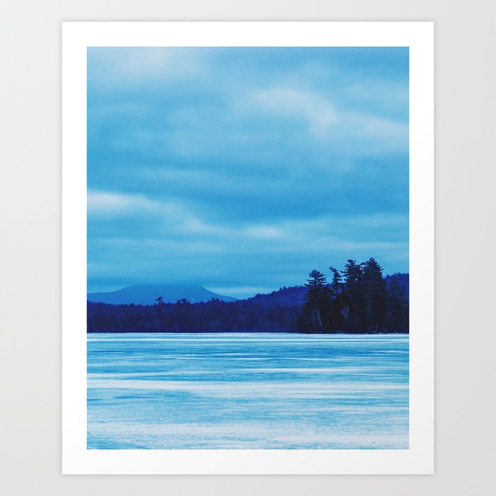 icy blue Art Print