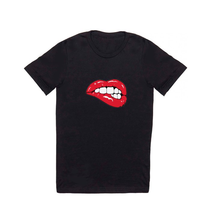 Red Lips Pop art T Shirt