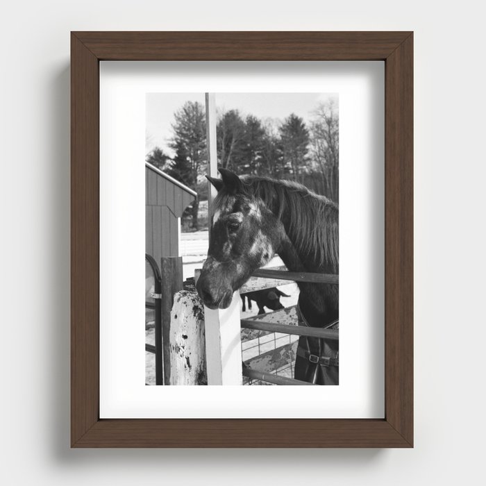 Toy on b&w 35mm Recessed Framed Print