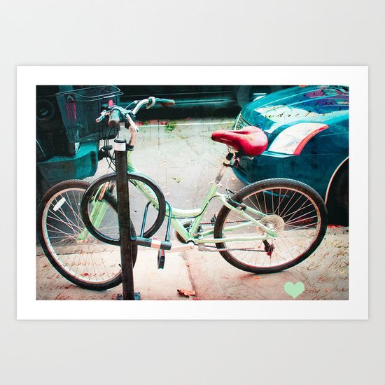Bicycle Love Art Print