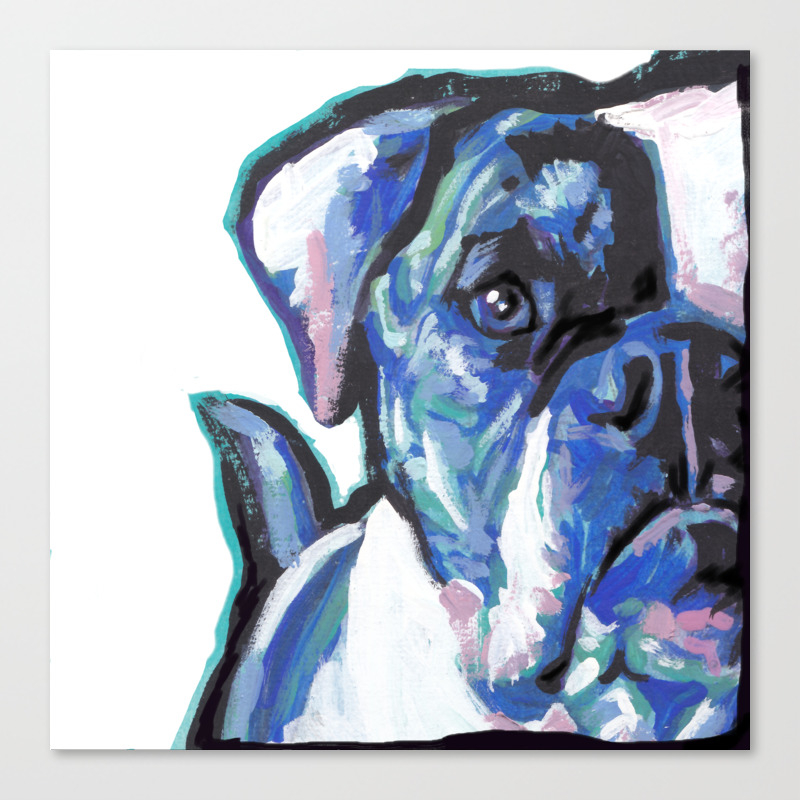 American Bulldog Pop Art By Lea Canvas Print By Wilddogs Society6