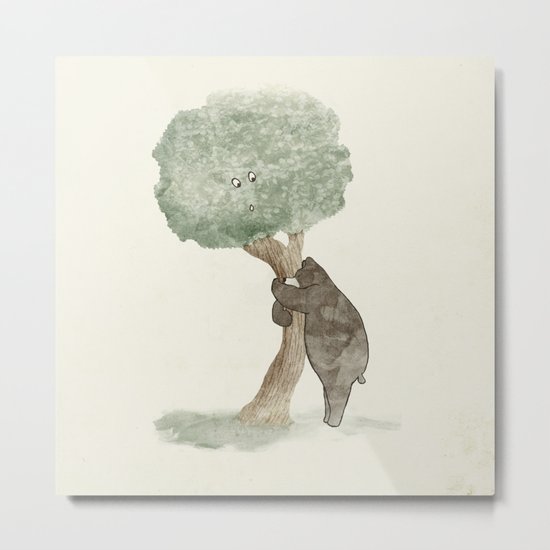 bear hug Metal Print