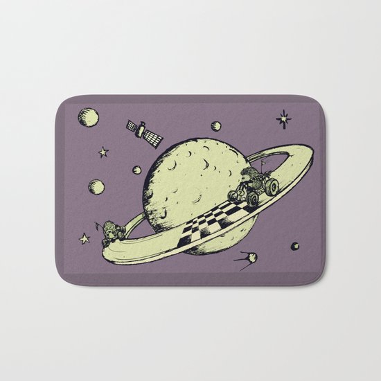 Space race v2 Bath Mat