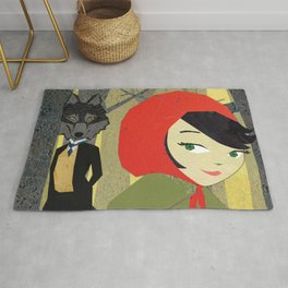 The Wolf Rug | Other, Redridinghood, Photomontage, Collage, Paper, Fairytale, Folk, Fabric, Littlered, Children 