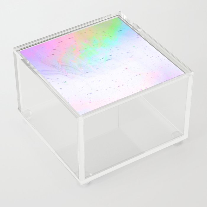 Rainbow paper Acrylic Box