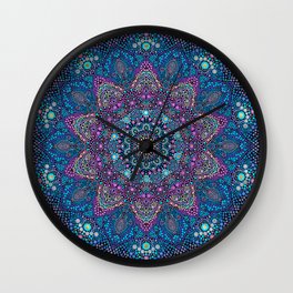 Dot-Art Mandala Wall Clock