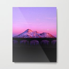 Sunset Mountain Metal Print