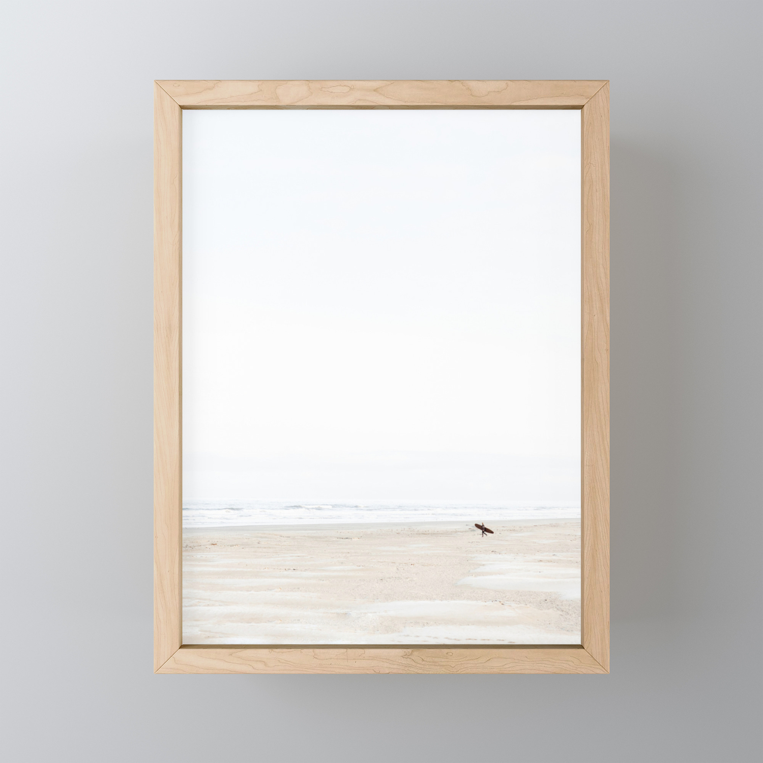 Surfing Home Decor The Lone Surfer Poster Art Print
