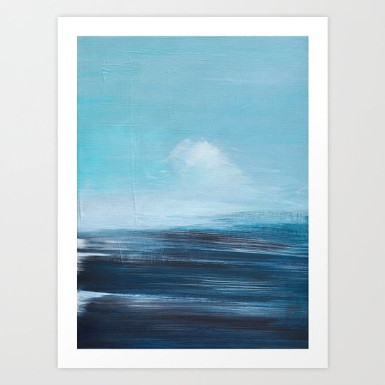 abstract surreal seascape Art Print