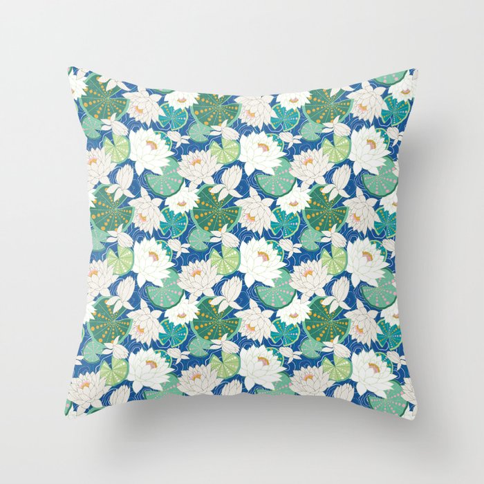 Lily Paddle Throw Pillow