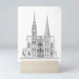 Cathedrale De Chartres Chartres Cathedral Mini Art Print