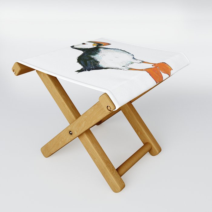 Newfoundland Digital Puffin Folding Stool