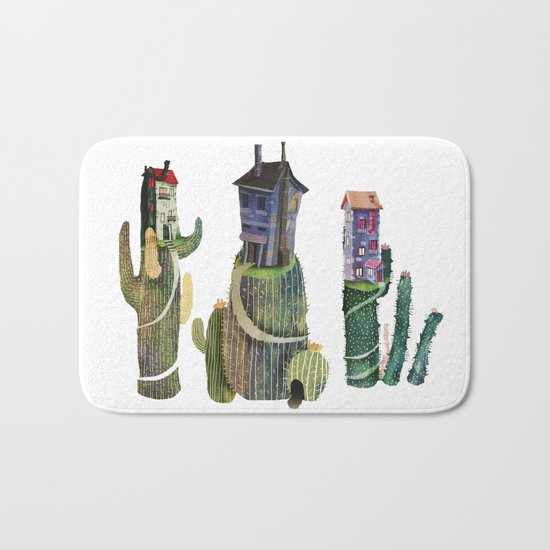 cactus mountains Bath Mat