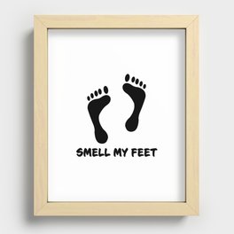 Smell my feet Recessed Framed Print