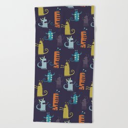 Secretly Vegetarian Monsters Beach Towel