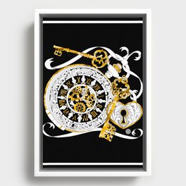 Time is the Key Framed Canvas