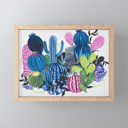 Cactus Stacks Framed Mini Art Print