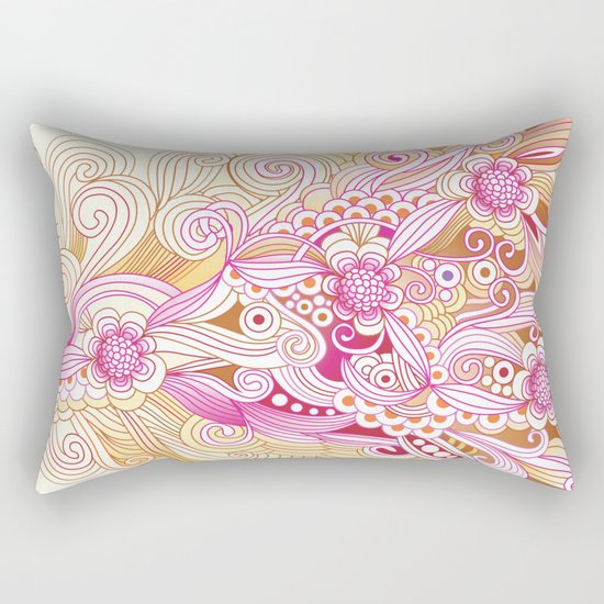 Flower fire Rectangular Pillow