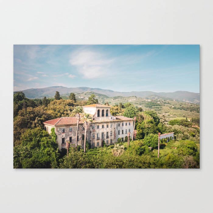 Abandoned Italian Villa in Nature Canvas Print