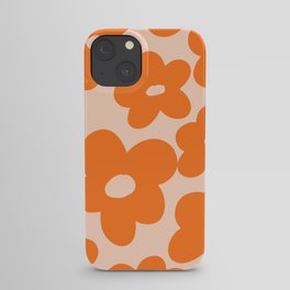 Orange Flower Power  iPhone Case