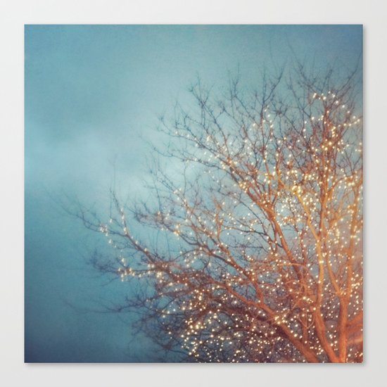 December Lights Canvas Print