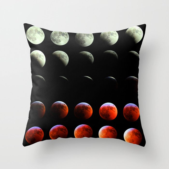 Total Lunar Eclipse Throw Pillow