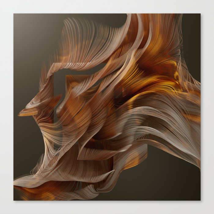 Flow Abstract VIII Canvas Print