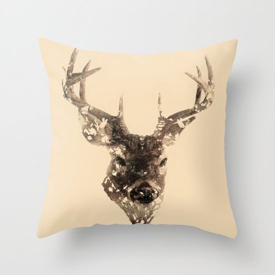 Cervus (Classic Version) Throw Pillow