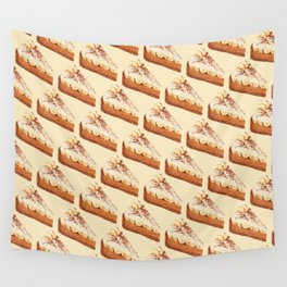 Banoffee Pie Pattern - Cream Wall Tapestry