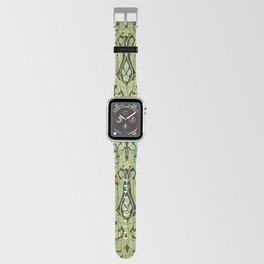 Vintage William Morris Pimpernel Green Floral Pattern Apple Watch Band