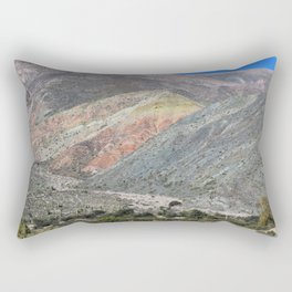 Argentina Photography - Dry Desert Mountains Under The Clear Blue Sky Rectangular Pillow