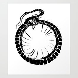 Ouroboros Centipede Art Print