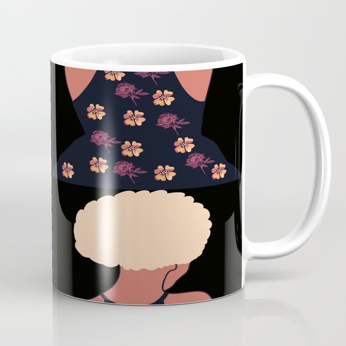 Woman At The Meadow Vintage Dark Style Pattern 41 Coffee Mug