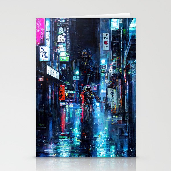 Streets of Neo-Tokyo Stationery Cards