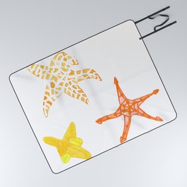 Enchanting Starfish - Orange Palette Picnic Blanket