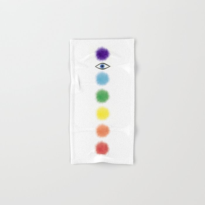 Rainbow chakras Hand & Bath Towel