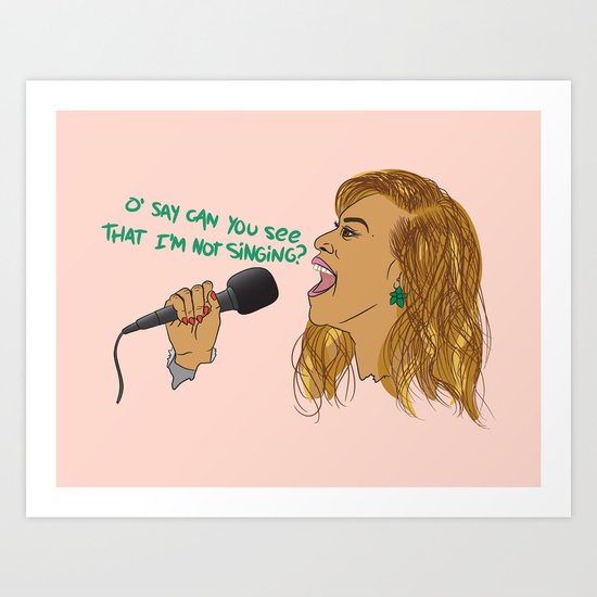 O' SAY CAN U SING Art Print
