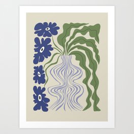 Dropping leaf plant  Art Print