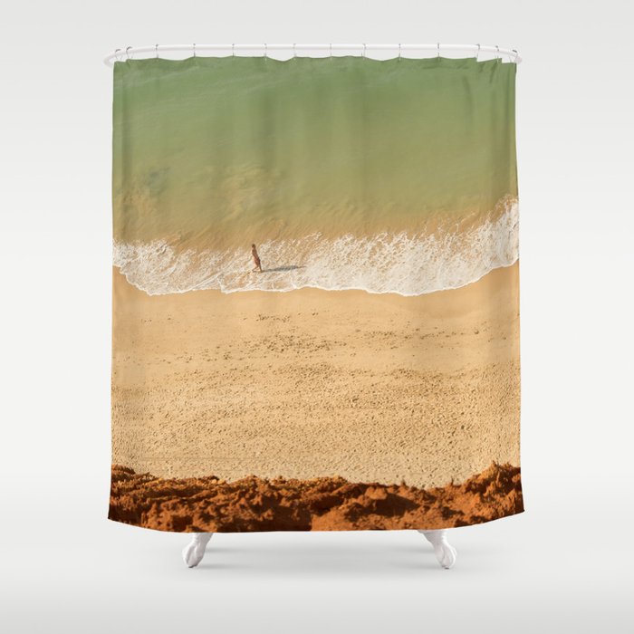 Beach Algarve Portugal Shower Curtain