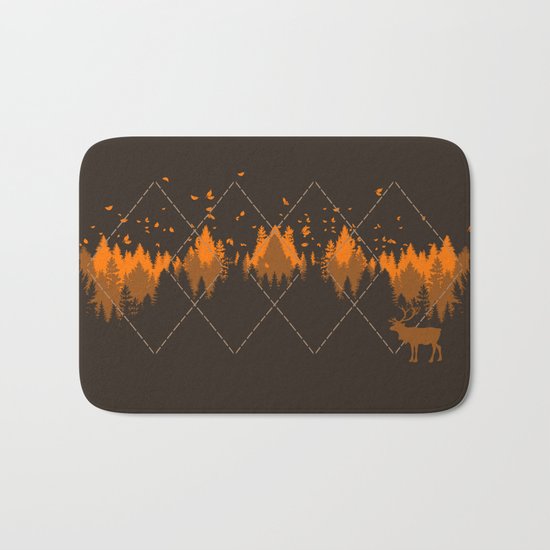 Tradicional Nature Pattern Bath Mat