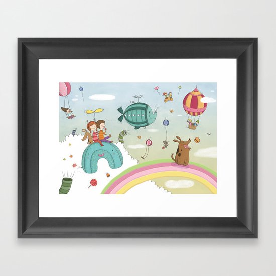 CANDIES WORLD Framed Art Print