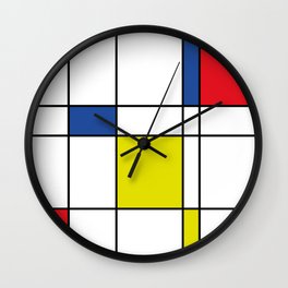 Mondrian 1 Wall Clock
