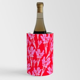 Lavender Pattern - Red and Pink Wine Chiller