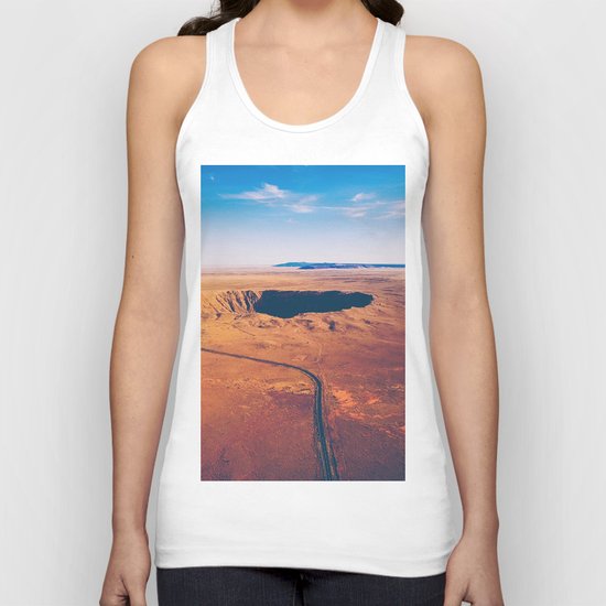 Crater vulcano Unisex Tank Top